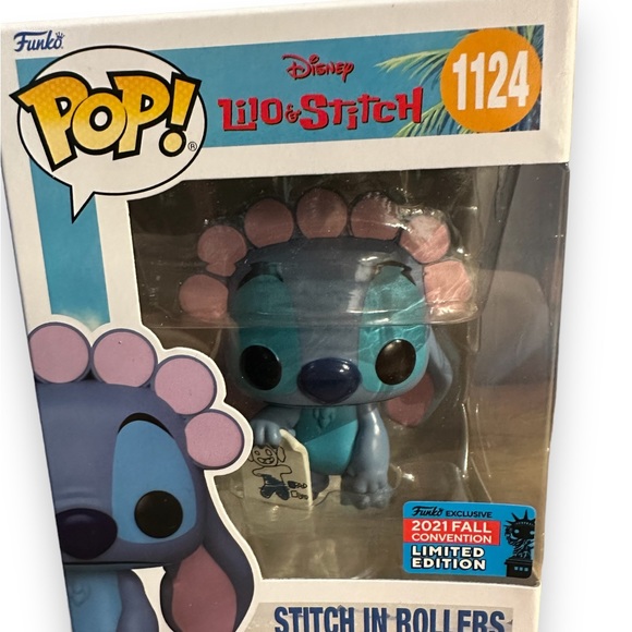 Funko Pop Disney NYCC Share Exclusive : STITCH IN ROLLERS #1124 Vinyl "MINT" - Picture 4 of 5